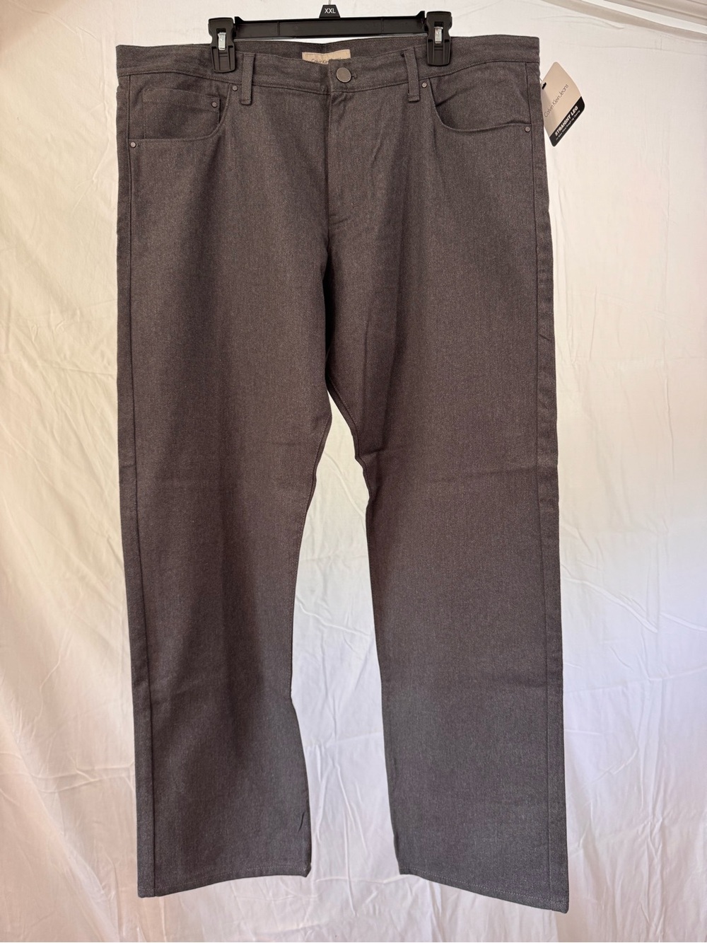 Calvin Klein Jeans Straight Fit Charcoal Gray Men's Jeans - Dark Cliff HTR